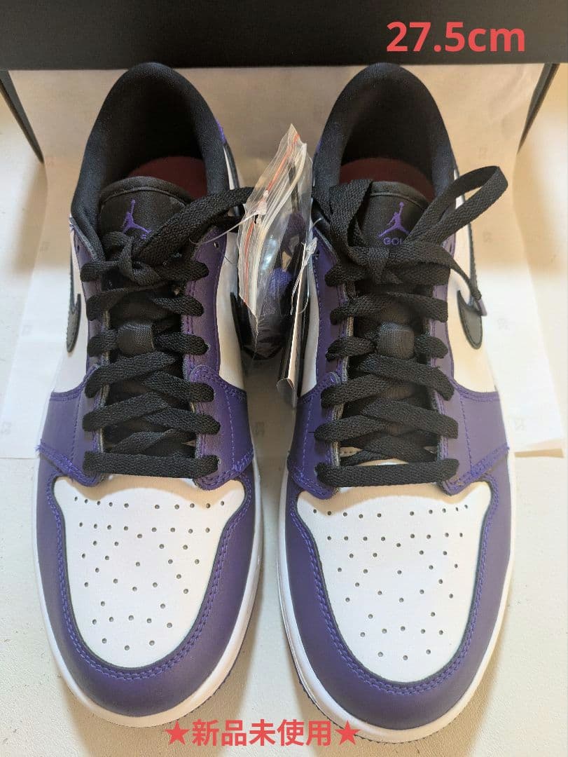 新品★コートパープル★AJ１★ナイキ★ジョーダン★1★ロー★ゴルフ★27.5cm
