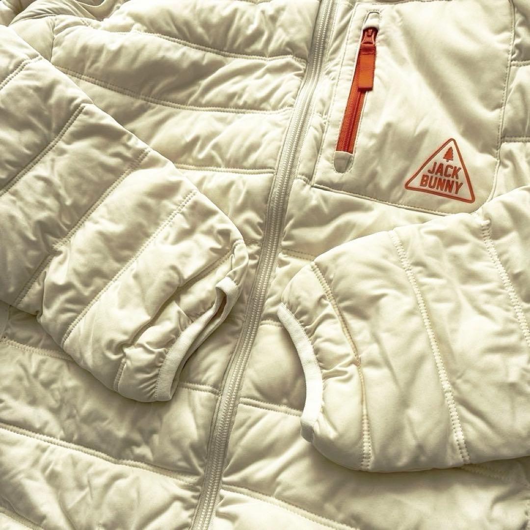【2WAY】ジャックバニー 中綿ジャケット XL ベスト ホワイト ゴルフ 軽量