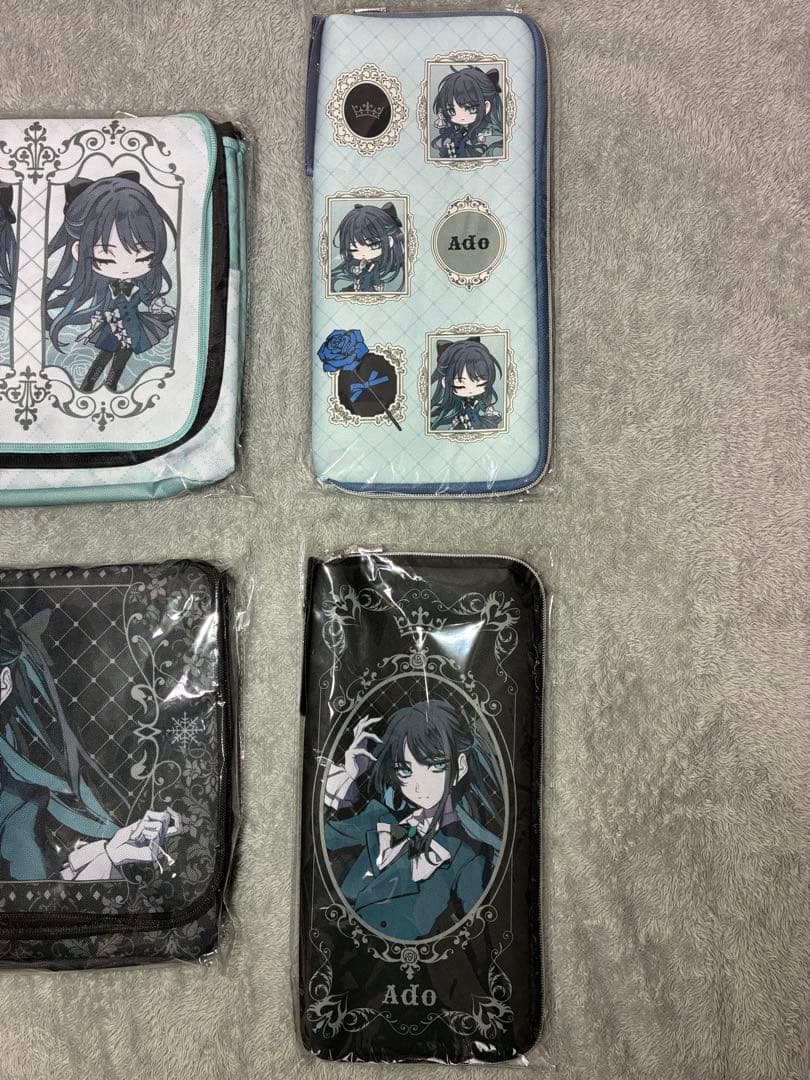 Ado ラウンドワン限定セット 収納BOX.ケース.ハンドタオル.ステッカー