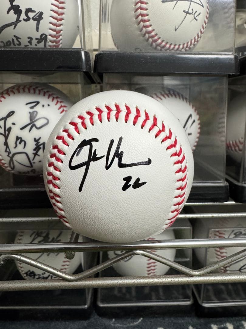 ドジャース クレイトン・カーショー 22 直筆サインボール 大谷翔平 カーショウ