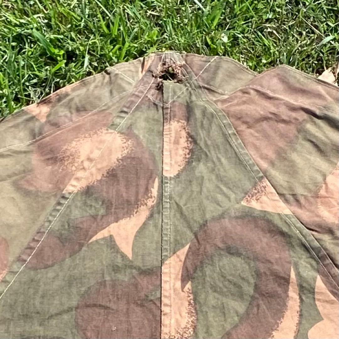 【ダメージ大】ハンガリー軍　軍幕　ポンチョ　１枚③　 迷彩　ハリケーンカモ