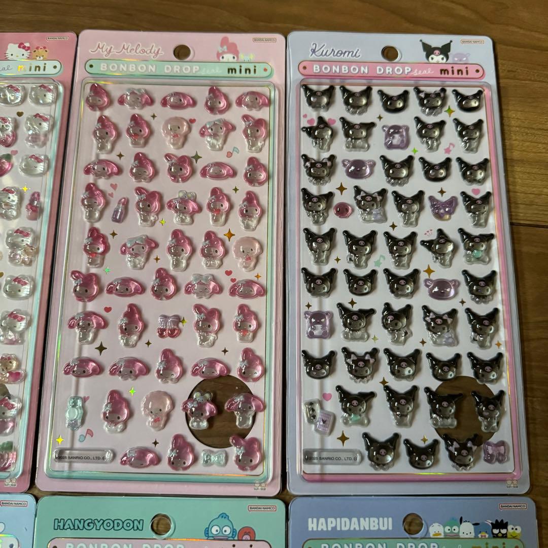 ボンボンドロップシール　サンリオ　ミニ　8種