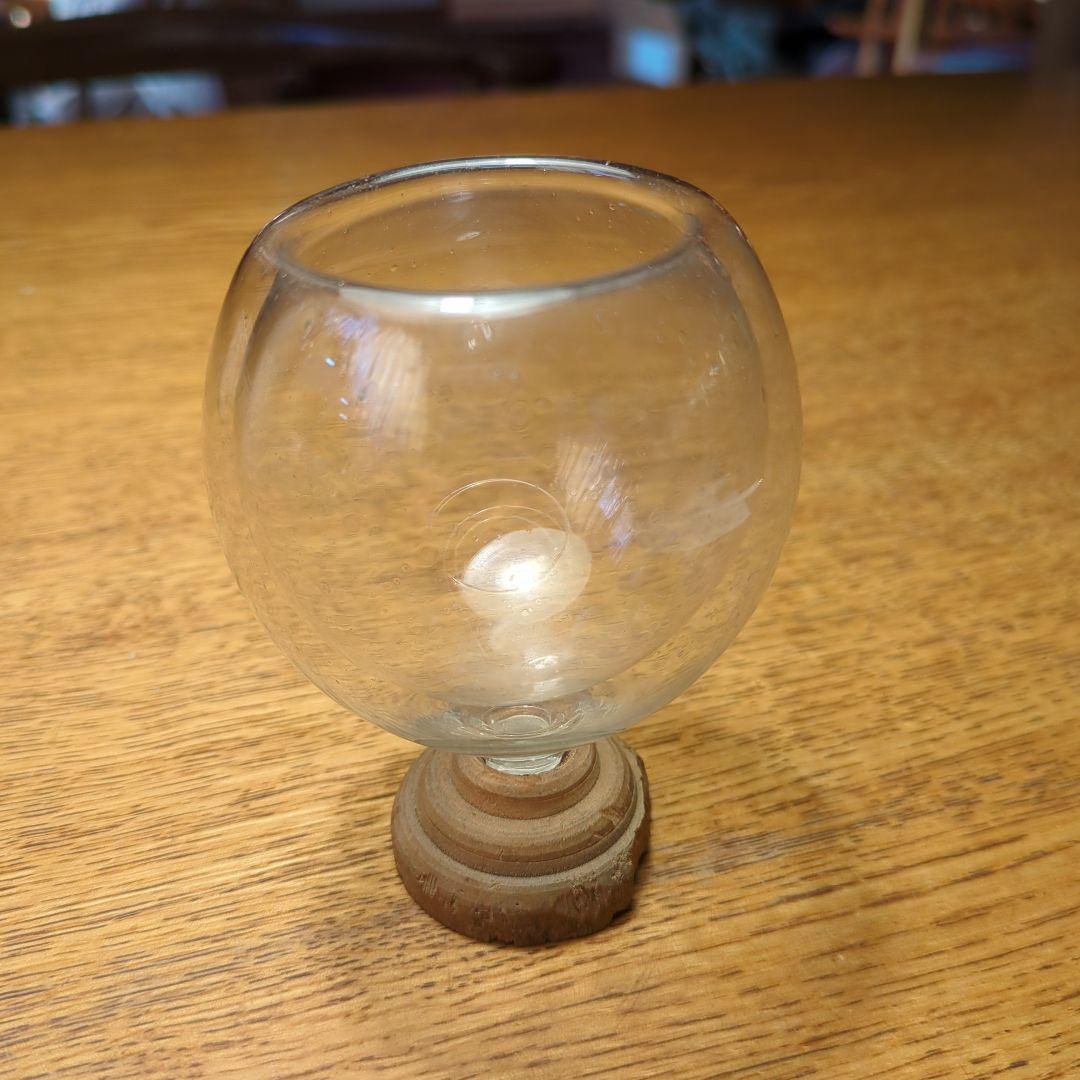 アンティーク ガラス　二重グラス ダブルボダム　とても古い物