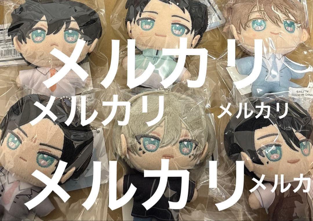 1/31まで　鬼上司・獄寺さんは暴かれたい展 鬼暴展 ぬいパル 6体セット