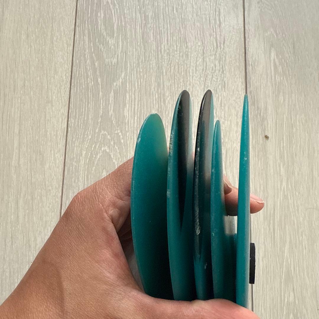 FCS II Performer トライフィン 5枚セット ティール