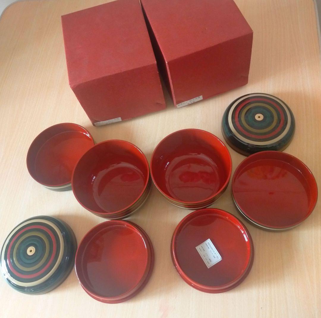 未使用　信玄弁当箱　2客まとめ売り　独楽塗 茶道具 懐石 会席　重箱　美品