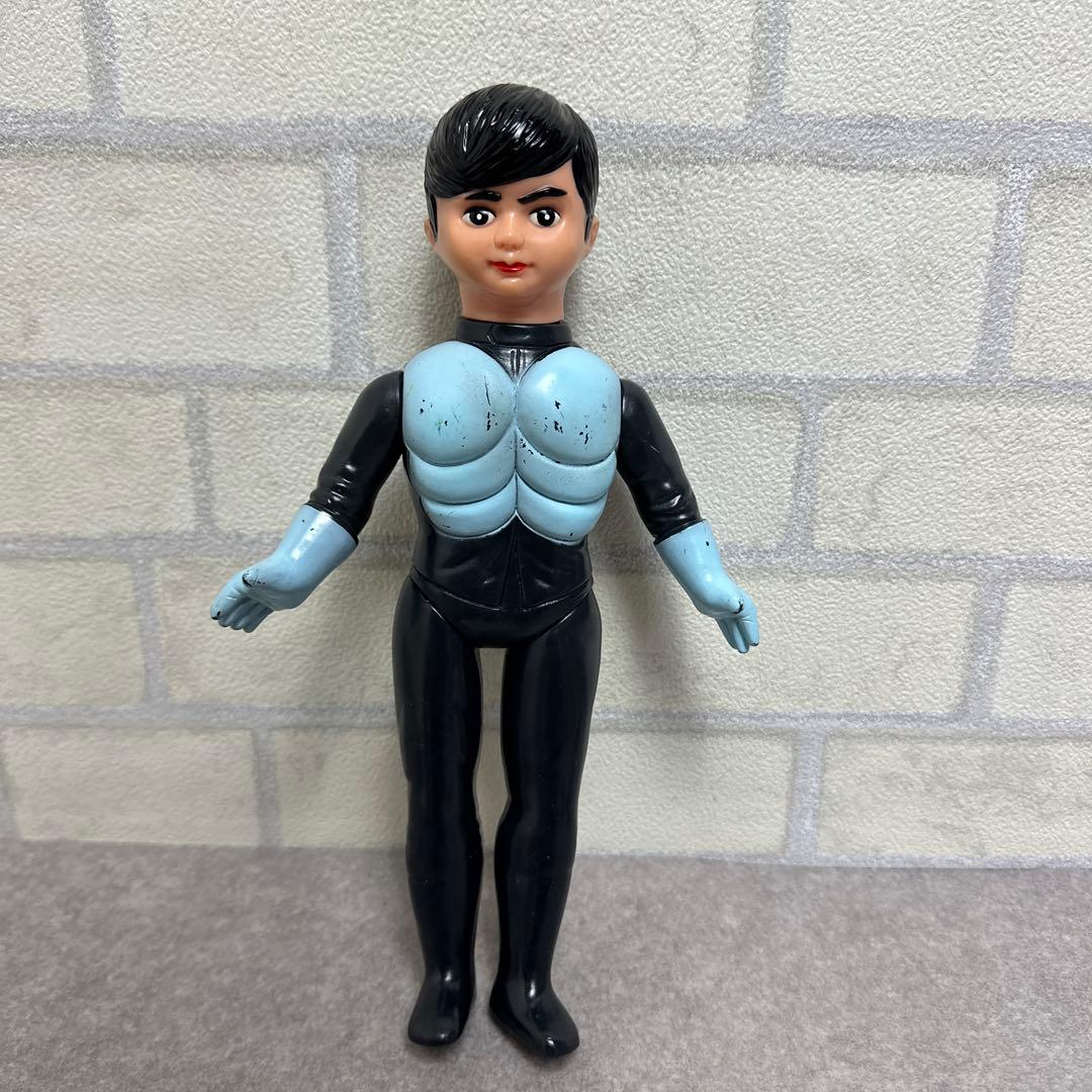 ★希少★ 仮面ライダー 初期 面取れ ソフビ 当時物 レトロ 約26.5cm