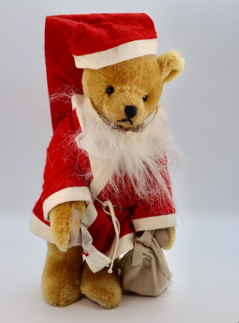 SCHUCO サンタクロース テディベア32cm ピッコロ２台付き