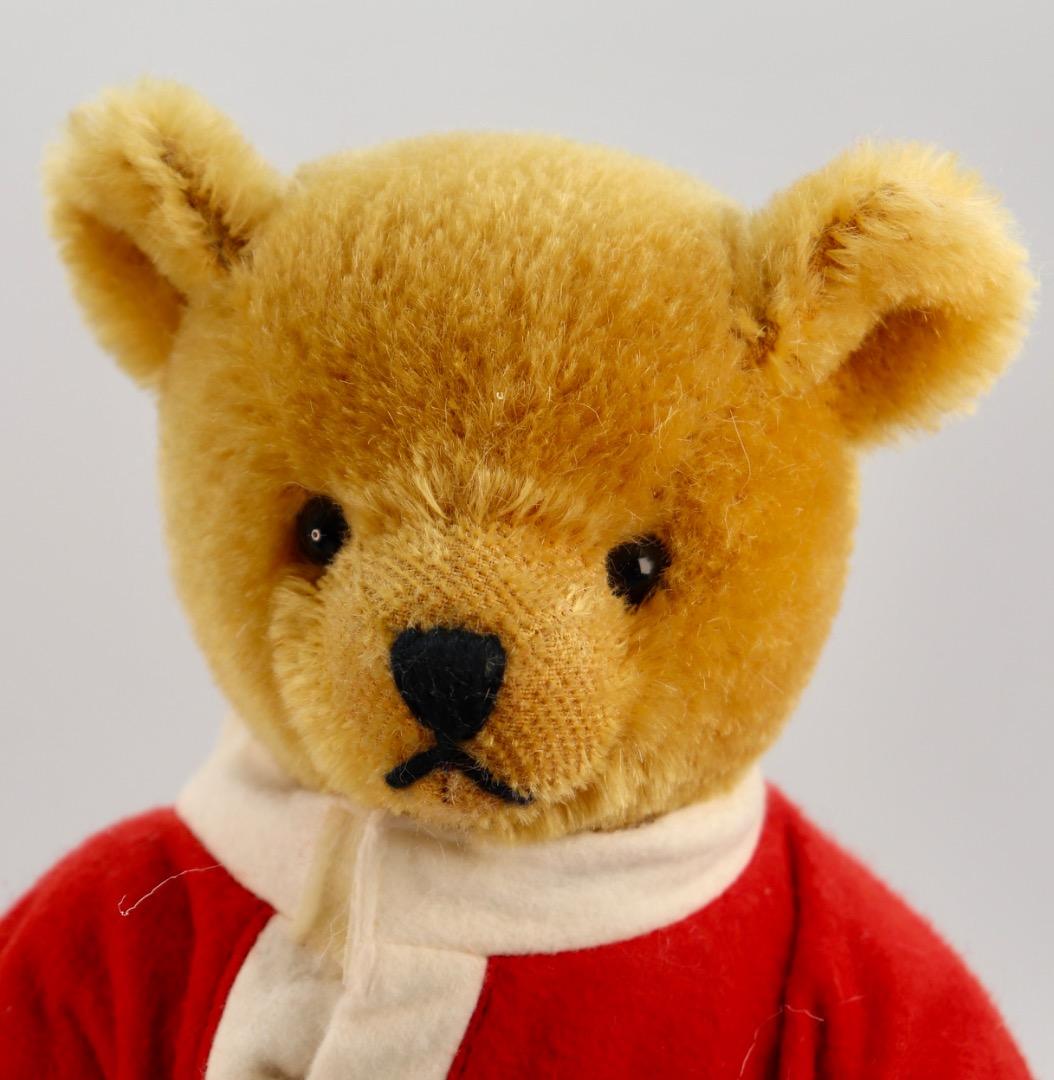 SCHUCO サンタクロース テディベア32cm ピッコロ２台付き