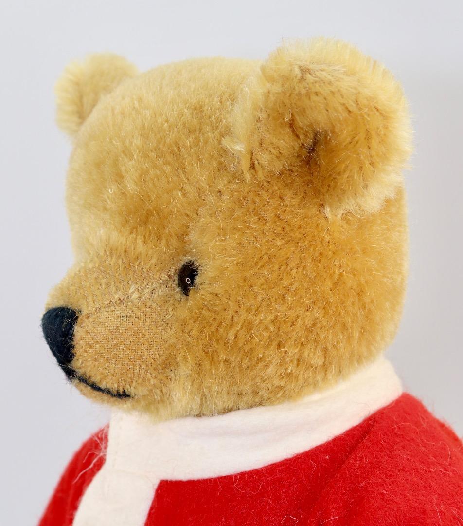 SCHUCO サンタクロース テディベア32cm ピッコロ２台付き