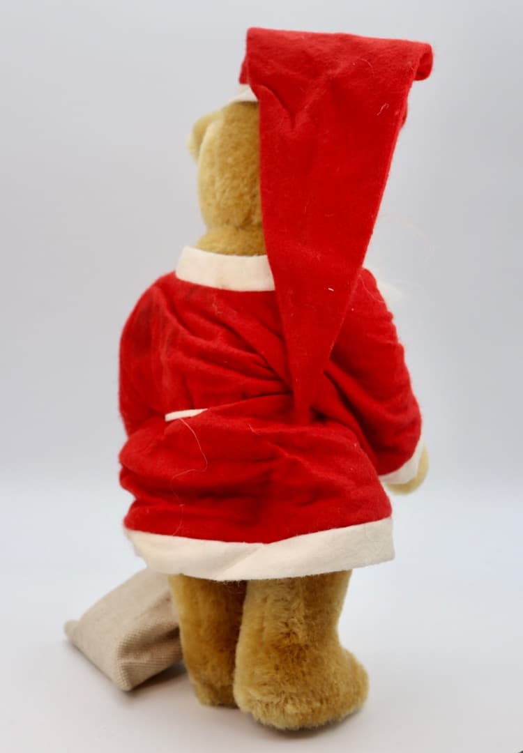 SCHUCO サンタクロース テディベア32cm ピッコロ２台付き