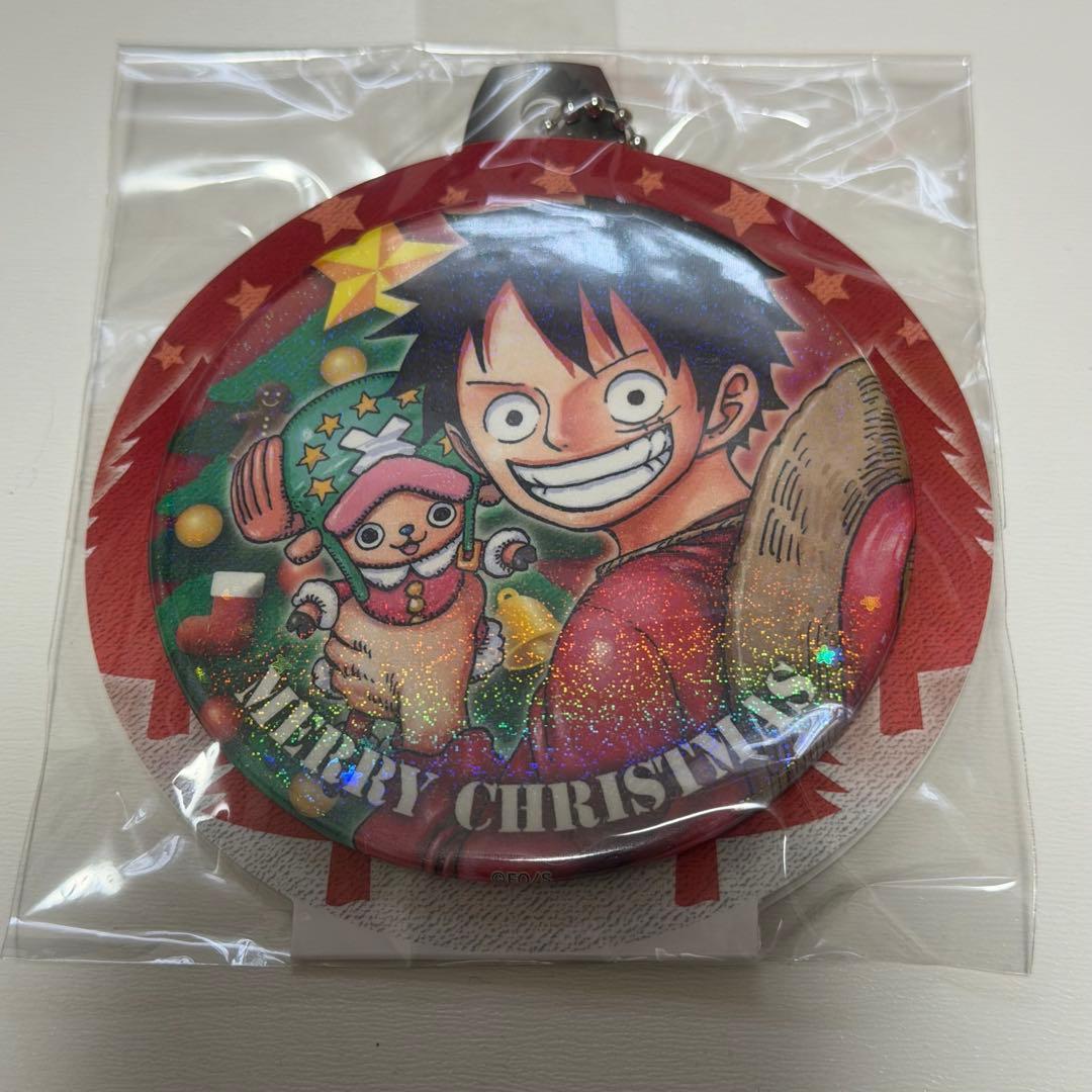 ワンピース クリスマスオーナメント風缶バッジ ルフィ チョッパー