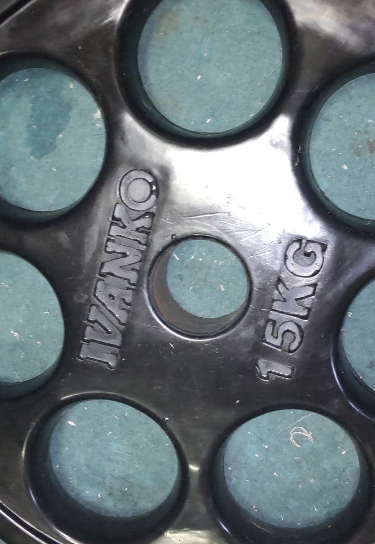 美品 オリンピック プレート IVANKO 15kgプレート1枚①