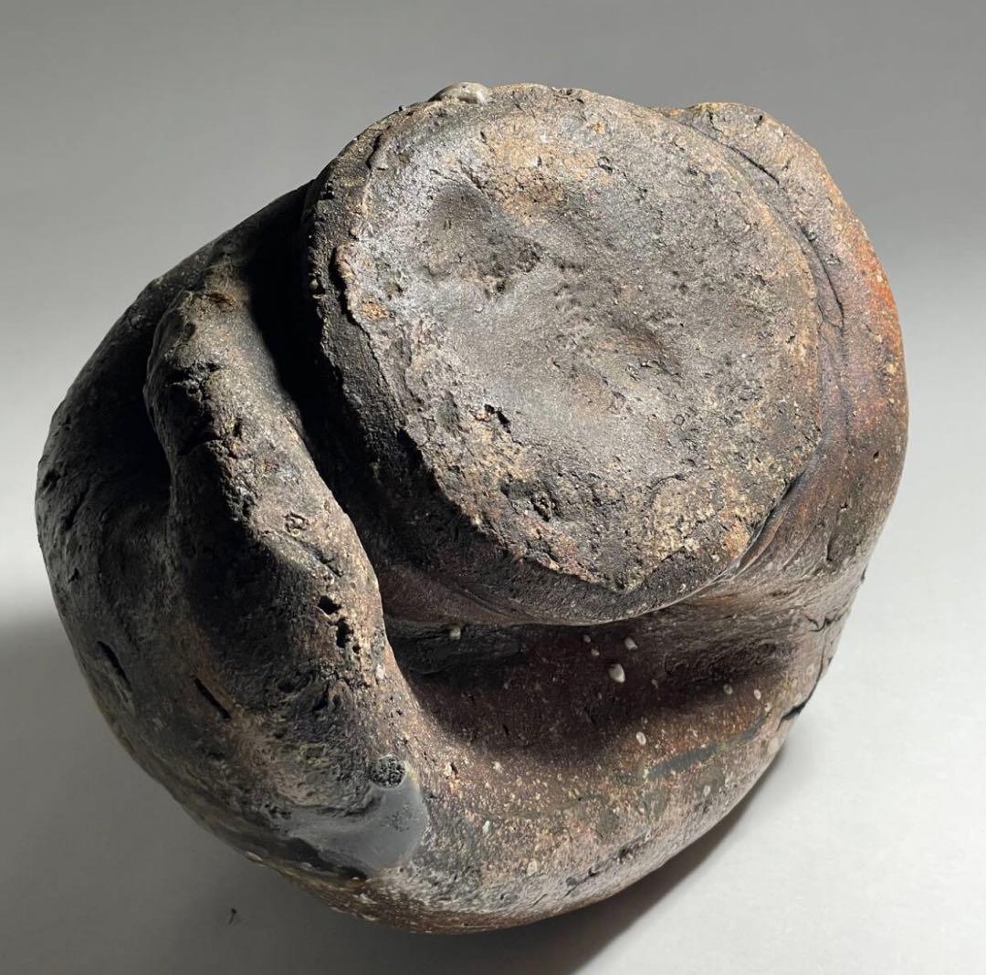 古信楽檜垣文壺 室町時代 花生け 一輪挿し