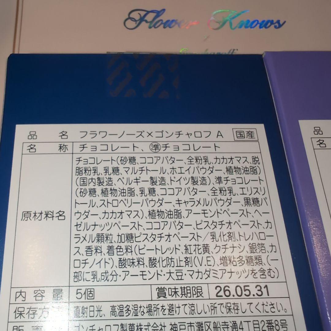 フラワーノーズ　ゴンチャロフ　A B D E 4種類　チョコ