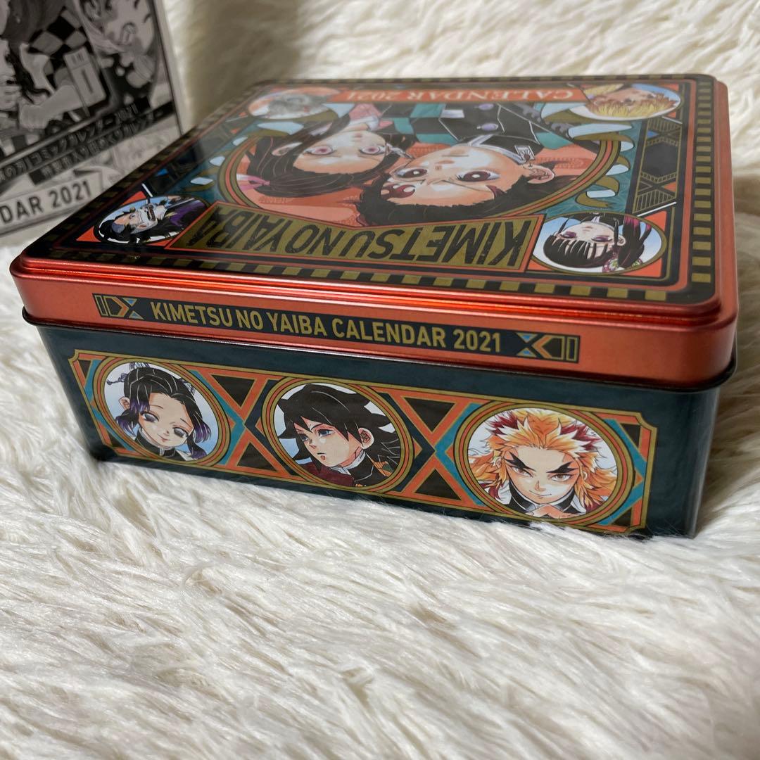 鬼滅の刃 コミックカレンダー 特製缶入り日めくりカレンダー 2021