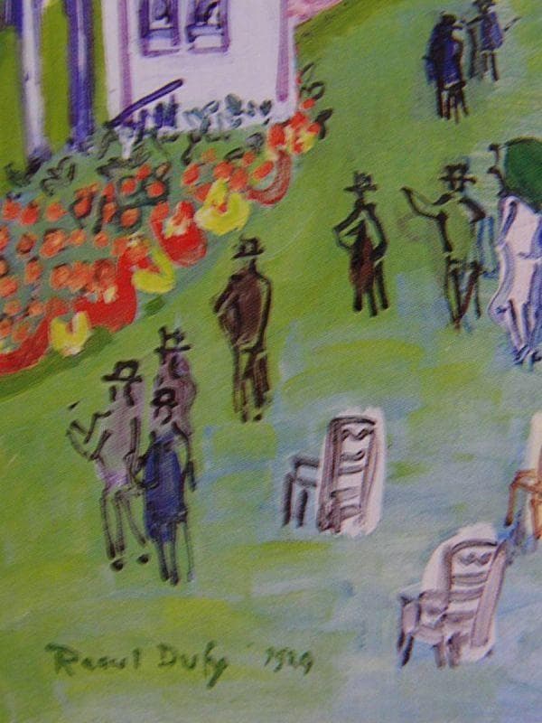 ラウル・デュフィ【ドーヴィルの競馬場出走】、希少な画集画