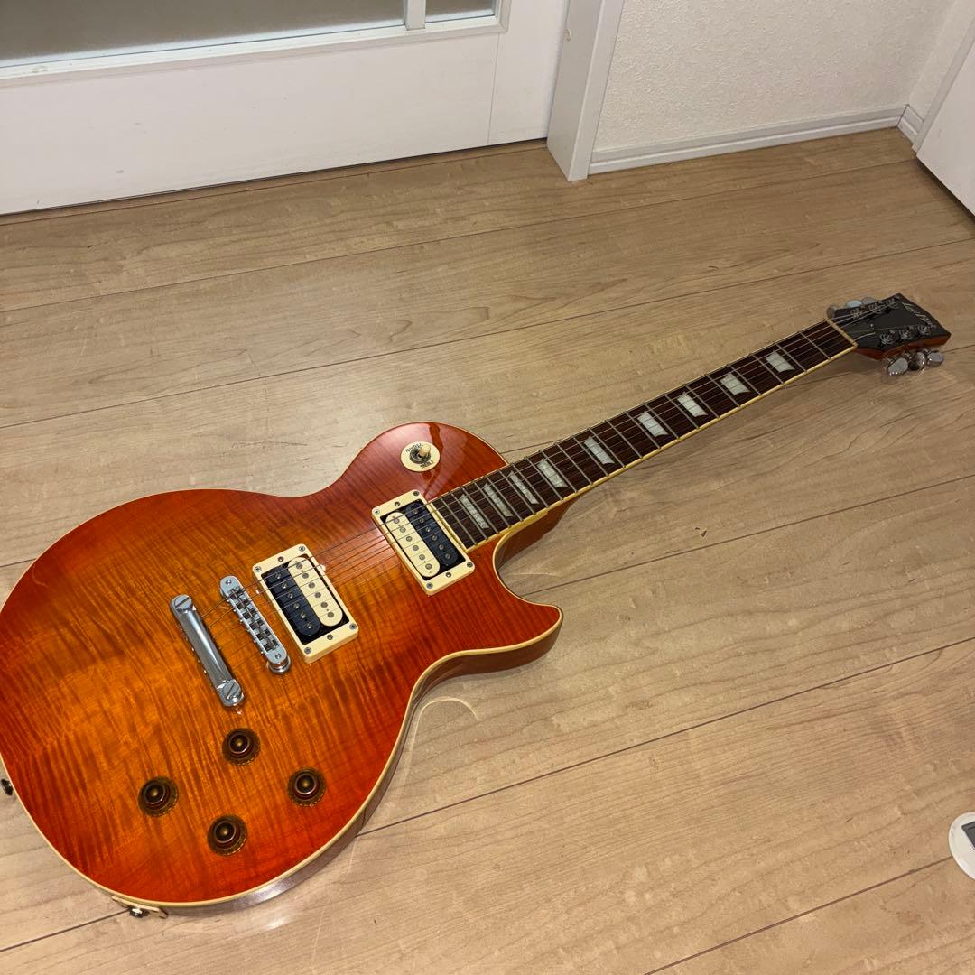 弦交換済み！激虎目　王道　laid back エレキギター レスポールタイプ