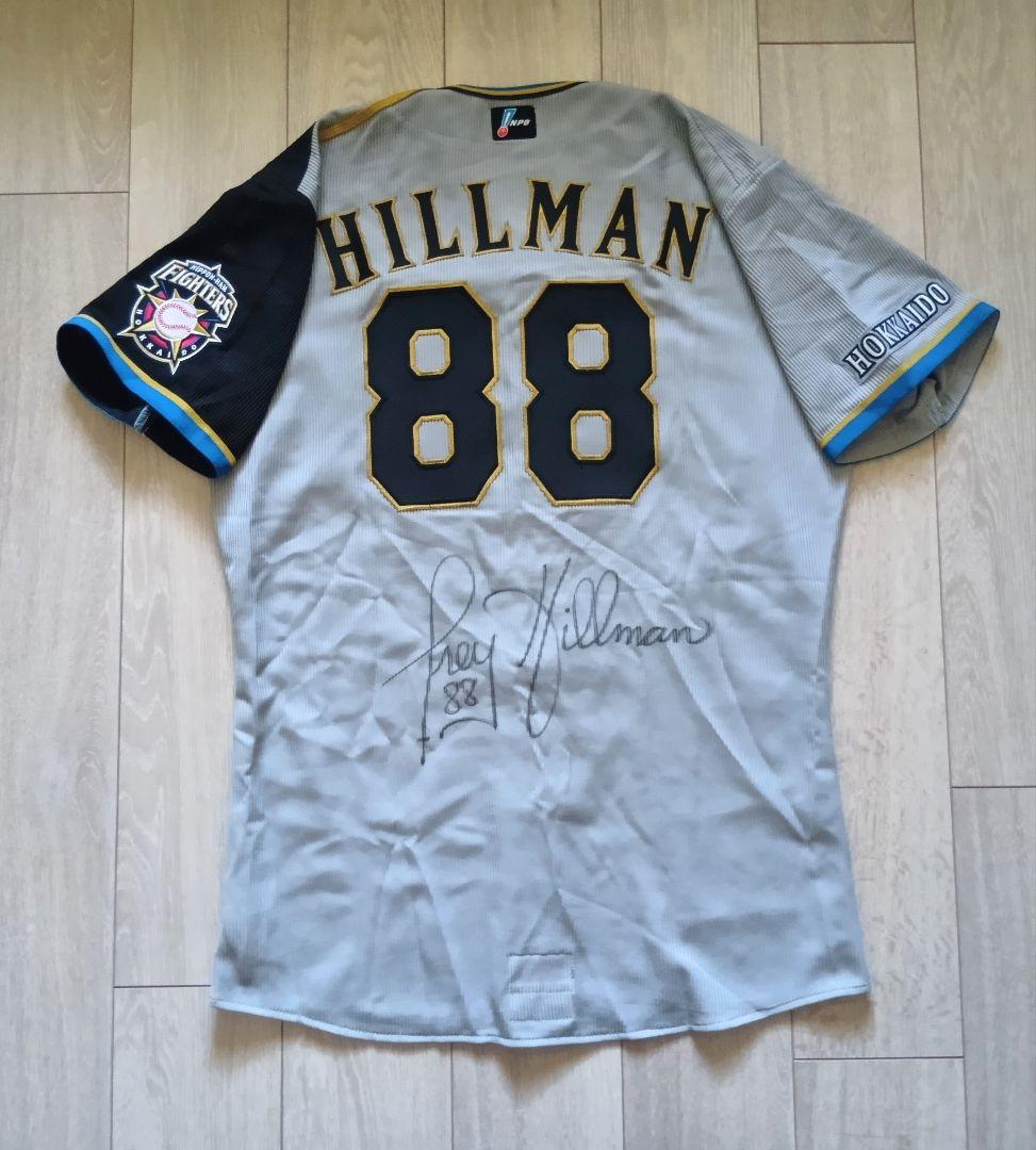 【実使用　サイン　証明付】日本ハム　ヒルマン　ユニフォーム　デサント　本人サイズ