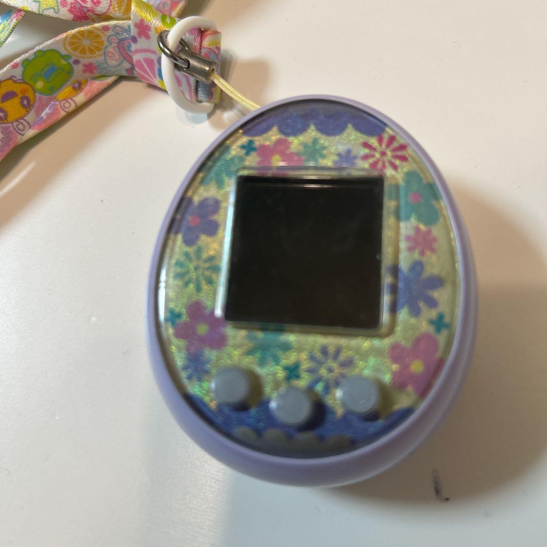 たまごっちみーつ　パステル　ラベンダー 花柄　パープル