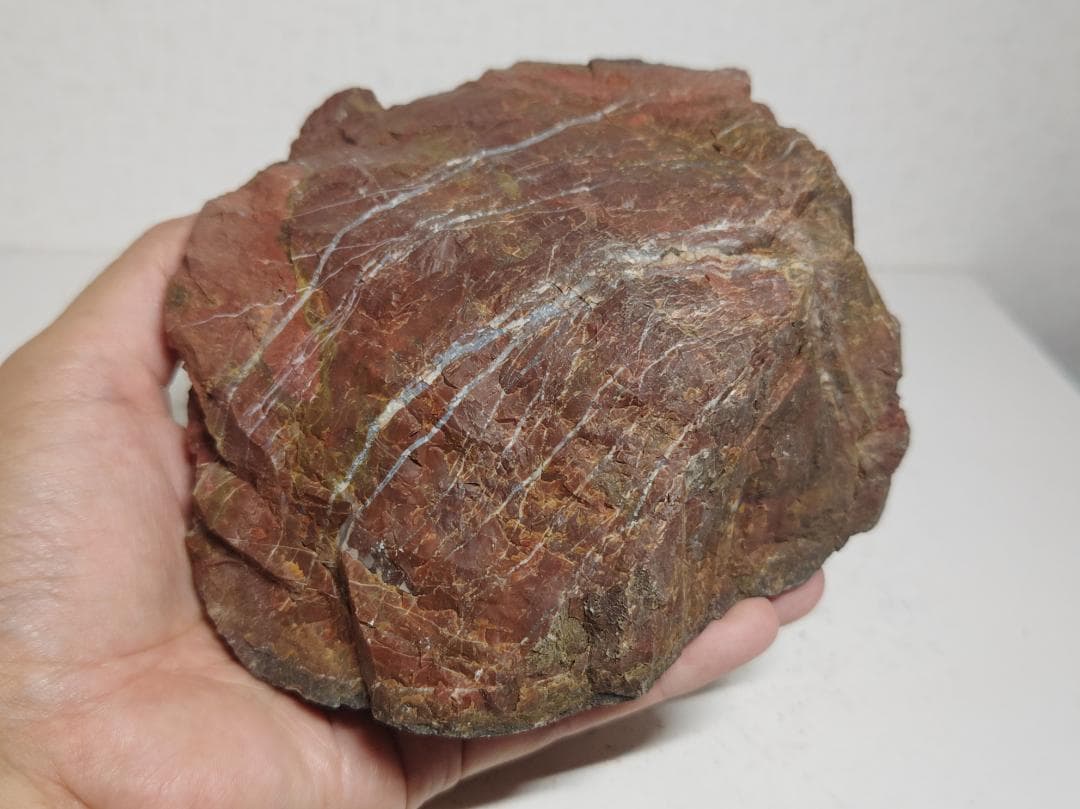 佐渡産 1.8kg 赤玉石 赤石 原石 鑑賞石 自然石 誕生石 鉱物 鉱石 水石