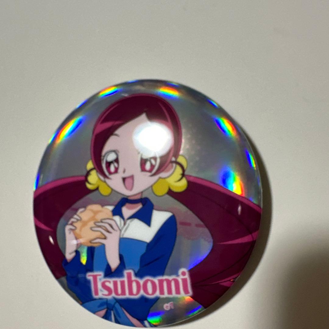 ローソン　オーロラ缶バッジ プリキュア 花咲つぼみ キュアブロッサム　缶バッジ