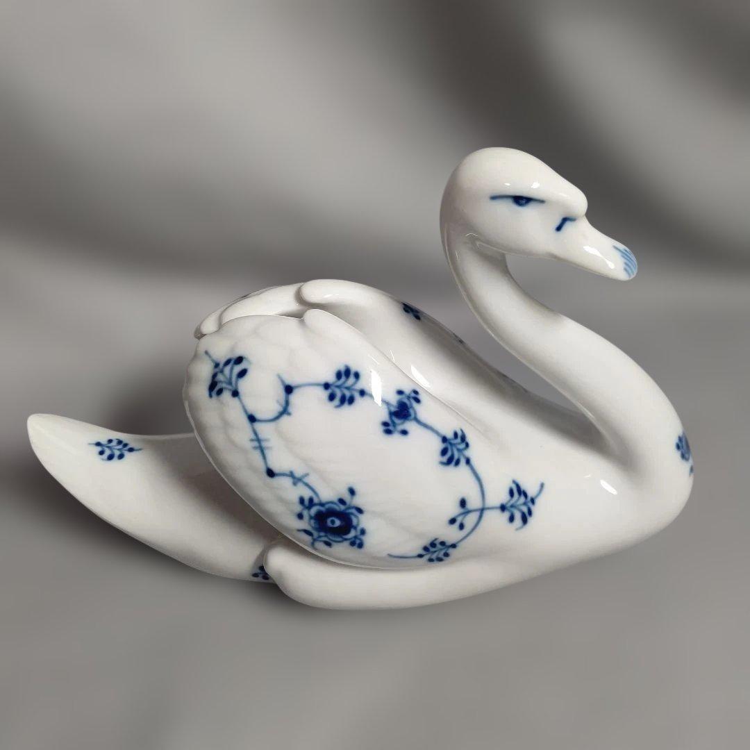 ロイヤルコペンハーゲン ブルーフルーテッド スワンのフィギュリン