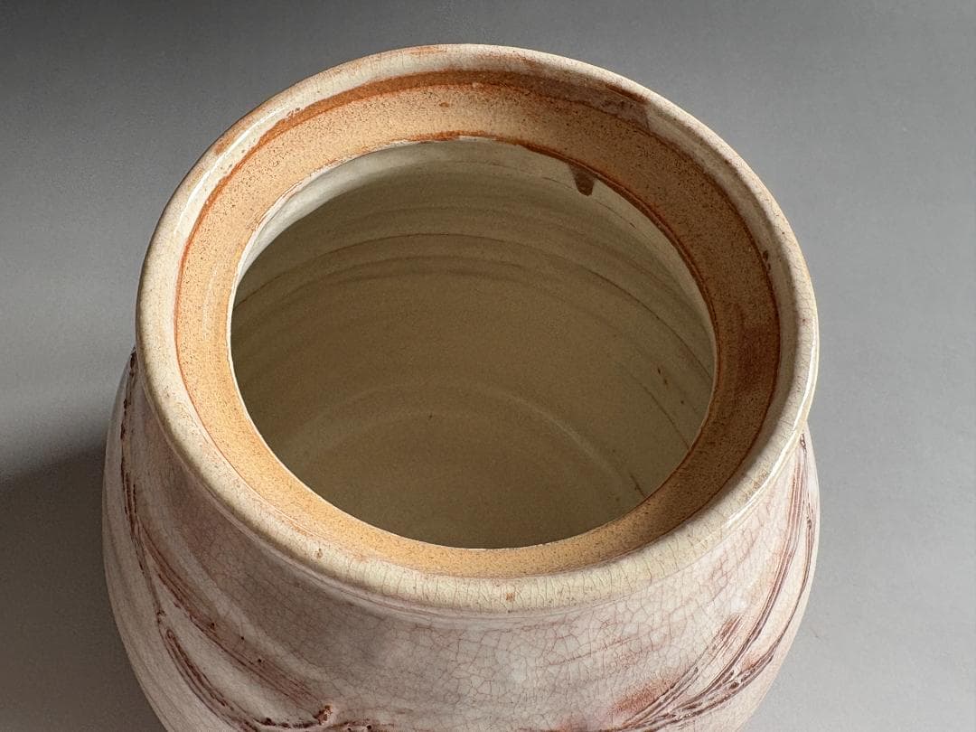 12代田原陶兵衛　萩焼　水指　即中斎書付　茶道具　表千家