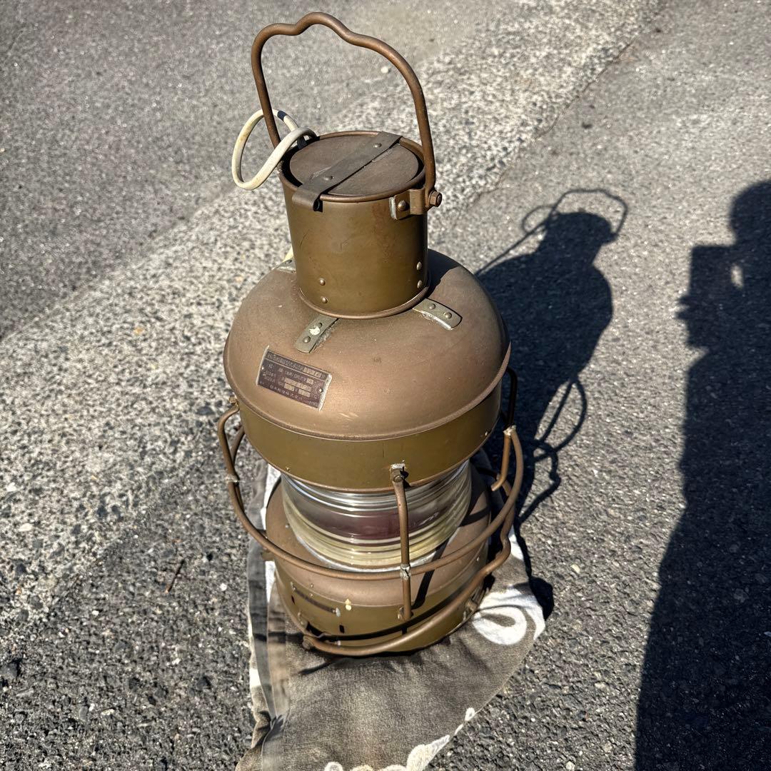 日本船燈　航海灯　ビンテージ　ランプ