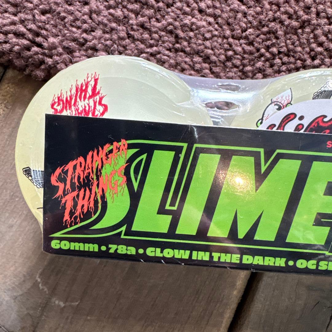 SLIMEBALLS ストレンジャーシングススケボー光るウィール60mm 78A