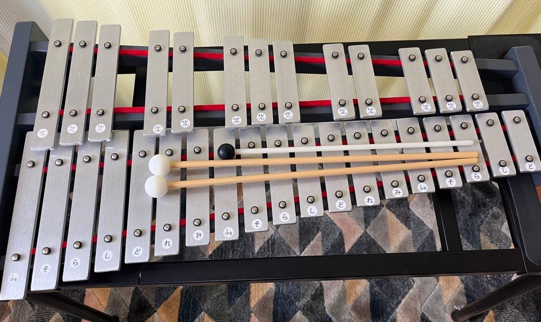 【中古】全音 ゼンオンZEN-ON No.226Zグロッケン鉄琴バチスタンド付き