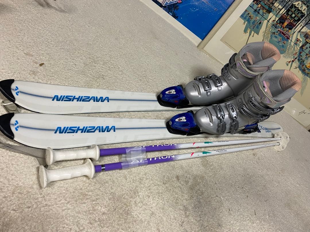 ニシザワスキーXRAY FUN SHORT 127cm ブーツ 23cmセット