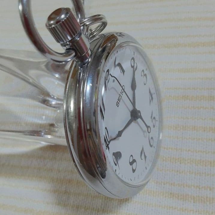【稼働美品】SEIKO諏訪昭61年懐中時計 福知山鉄道管理局　7C11