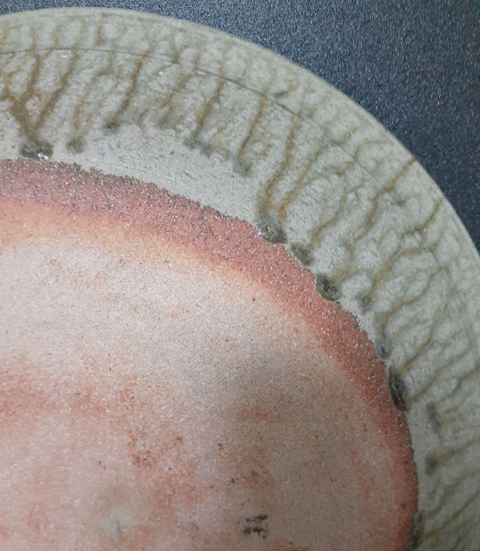 河井寛次郎の一番弟子【河井武一】造　灰釉　41.2cm　大鉢　共箱【真作保証！】