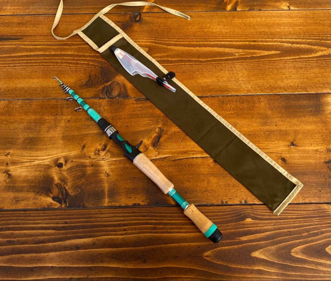 ハンドメイドロッド　6ft テレスコロッド　ベイトロッド　Fujiガイド　180