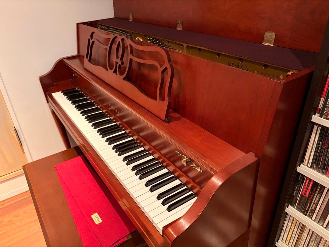 ★美品綺麗★USA YAMAHA ヤマハ アップライトピアノ 猫足★調律回数多数