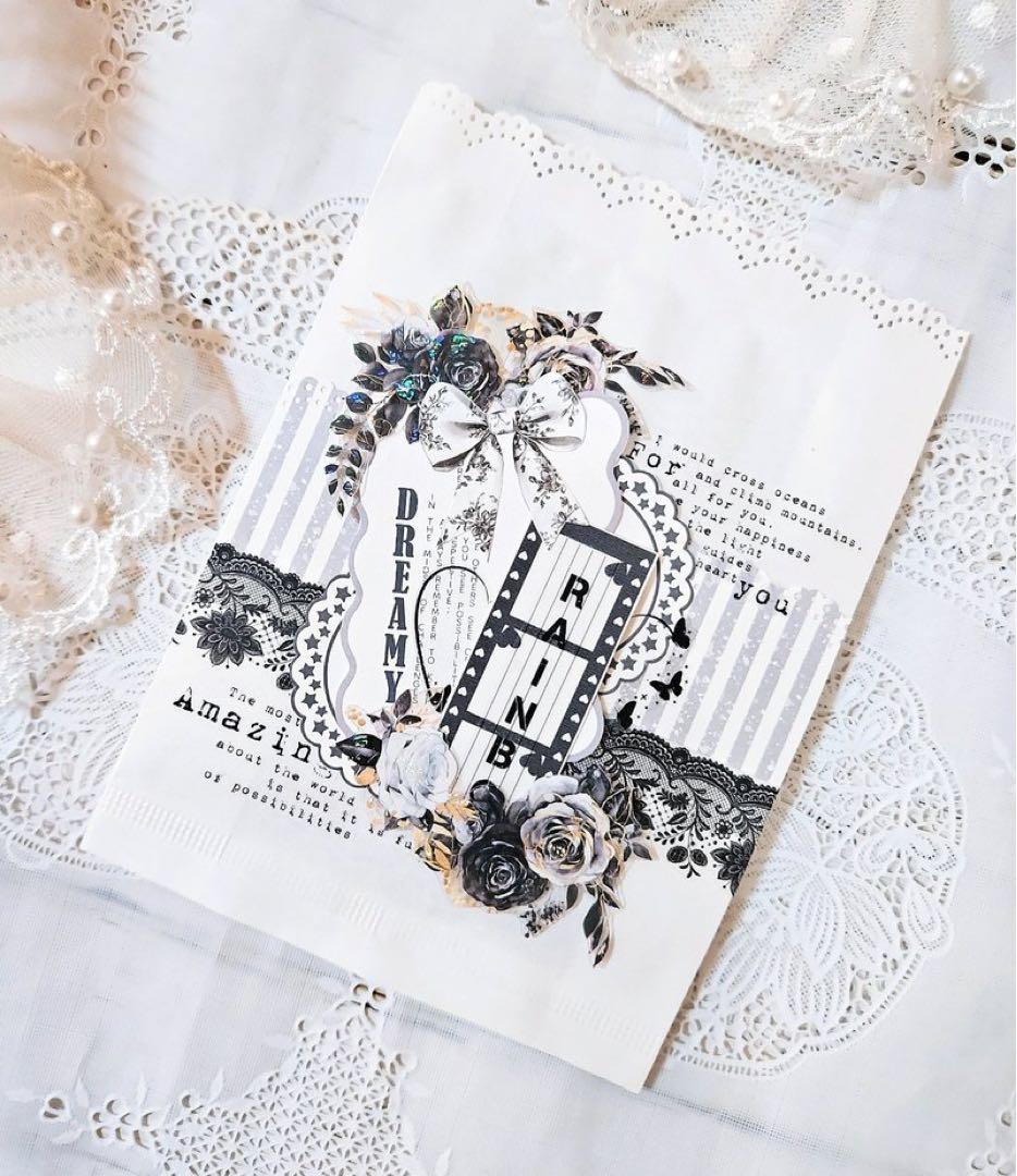 コラージュ素材　紙もの　素材紙　【2427】