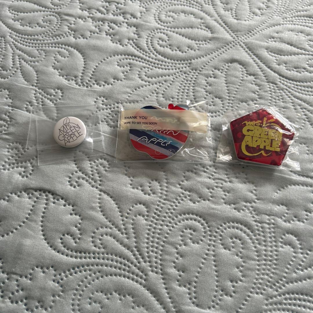 Mrs.GREEN APPLE ピンバッジ　3個　アクリルバッジミセスバッジ