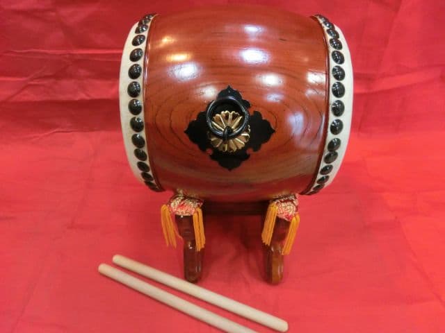 飾り太鼓5寸バチ付&締め太鼓セット　新品未使用