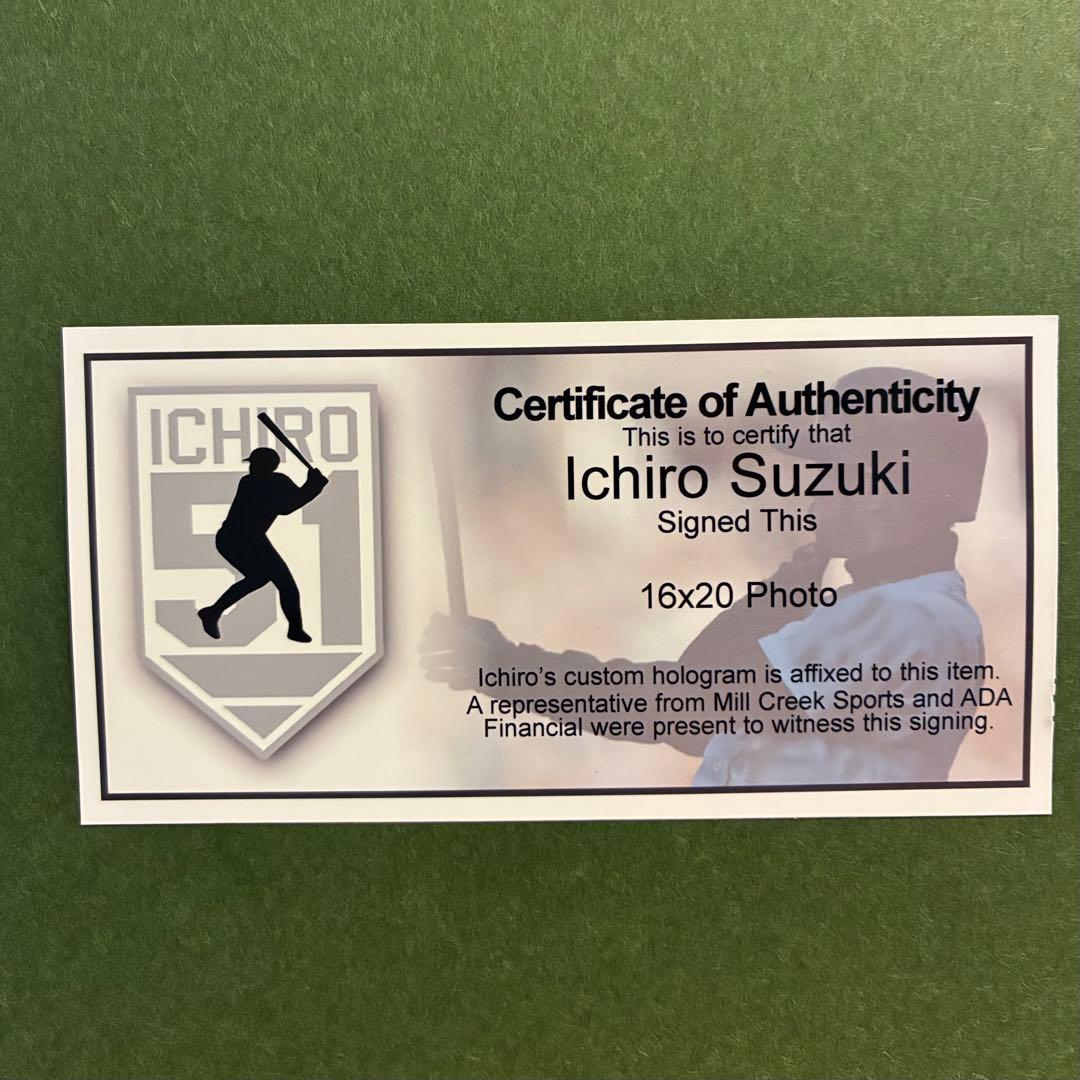 イチロー選手の記念フォト（額付き）