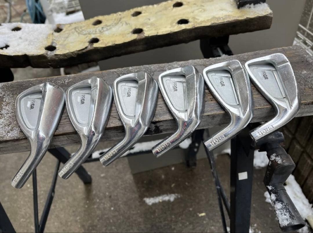 中古アイアン　PRGR 02 プロギア　6本　ヘッドのみ