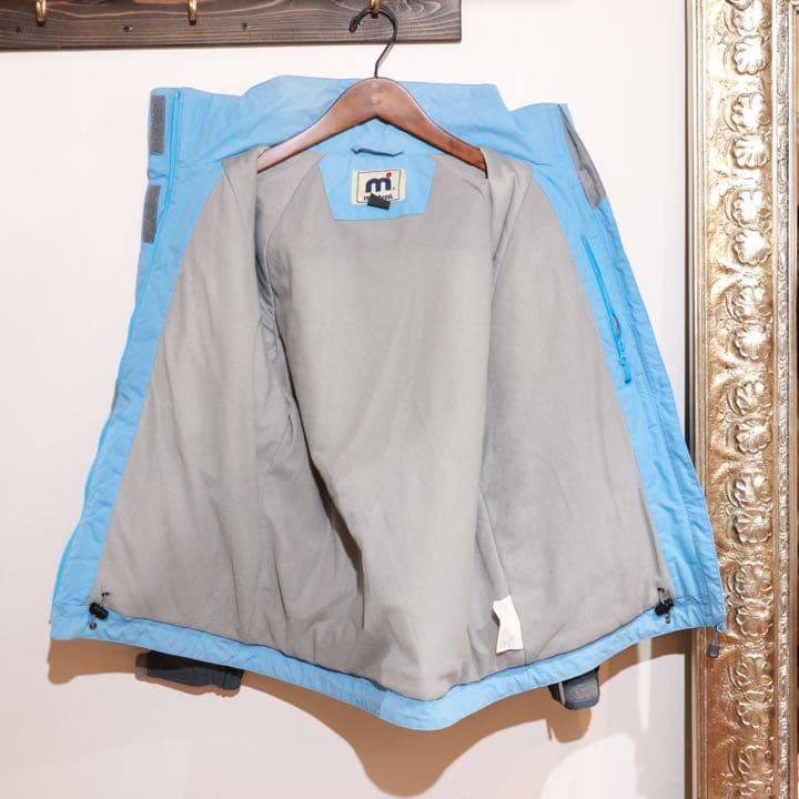 mistral ミストラル　スノボ・スキーウエア上下セット　水色xグレー