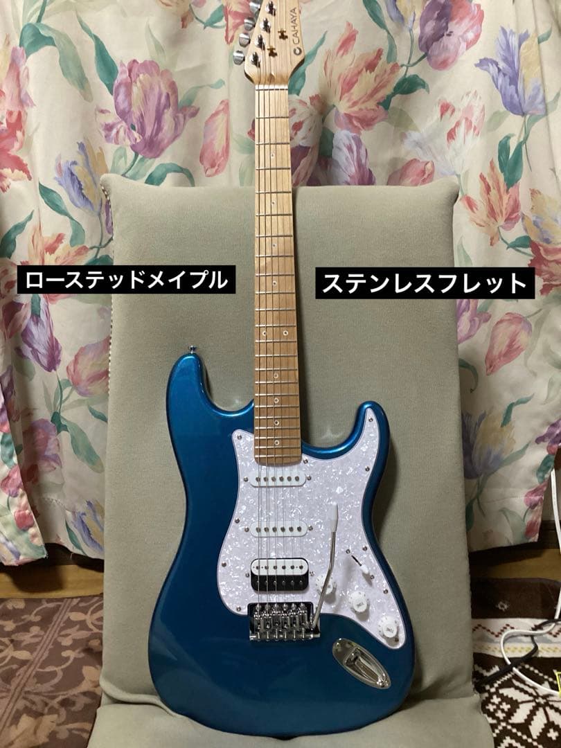 KAHAYA エレキギター ストラトキャスター ローステッドメイプル 初心者