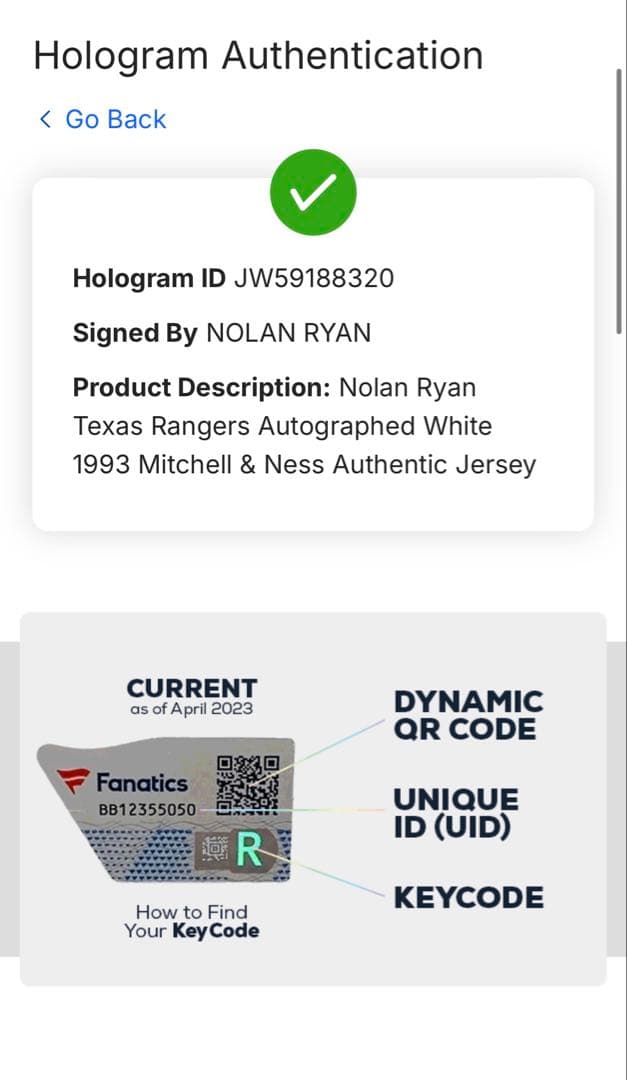 MLB ノーラン・ライアン サインユニホーム Mitchell & Ness