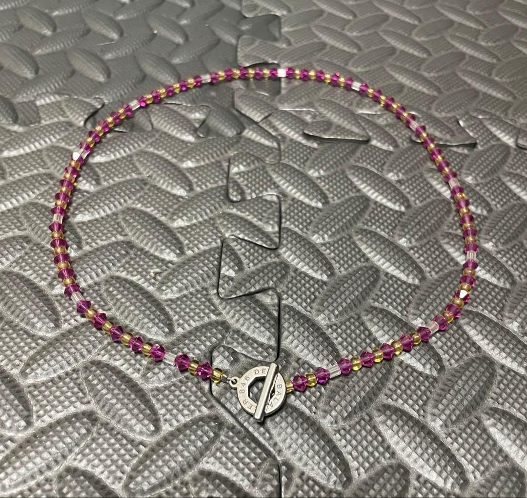 846 ネックレス ピンク　50cm