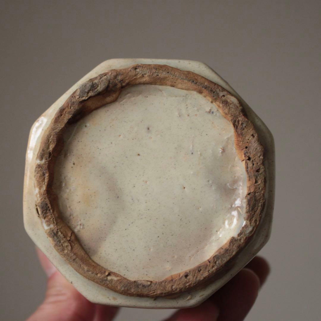 李朝 面取 八角 筆筒 筒茶碗 古美術 朝鮮美術 古道具 アンティーク