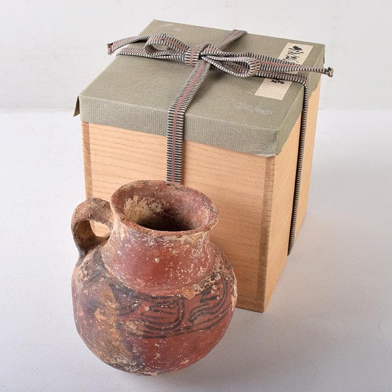 タイ古陶磁　バンチェン土器　アンダーソン土器　彩文土器　時代箱付　D　R8578