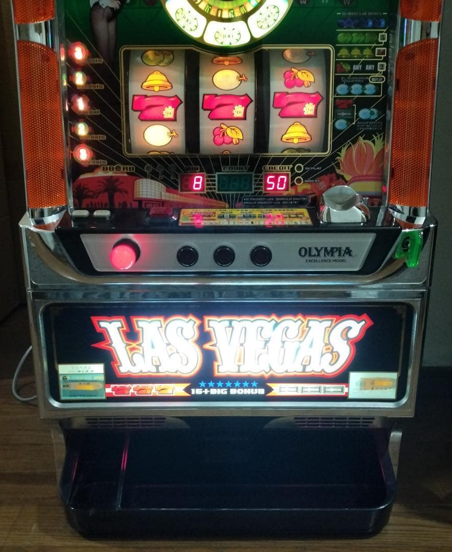 【パチスロ実機】オリンピア★ラスベガス【フルオートプレイ付不要機付】４号機