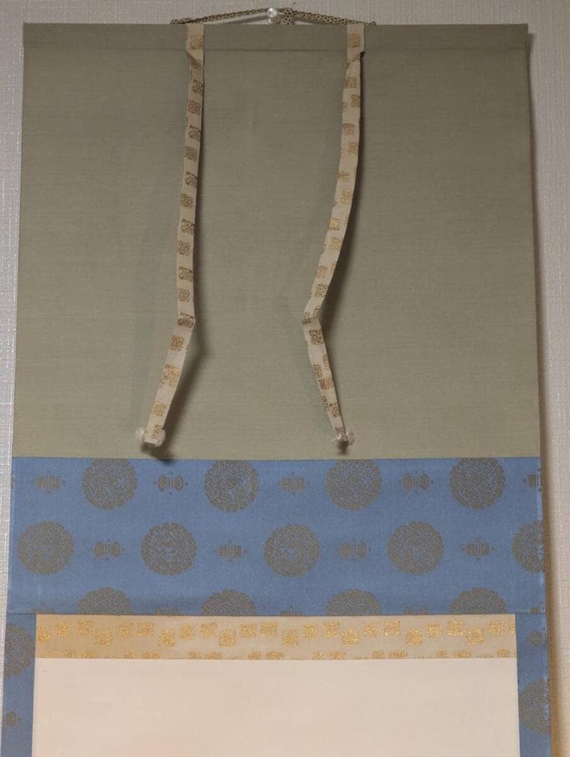 【真作】掛軸　禅語掛軸　一輪明月照禅心　一行書　墨蹟作品　禅語書　U126