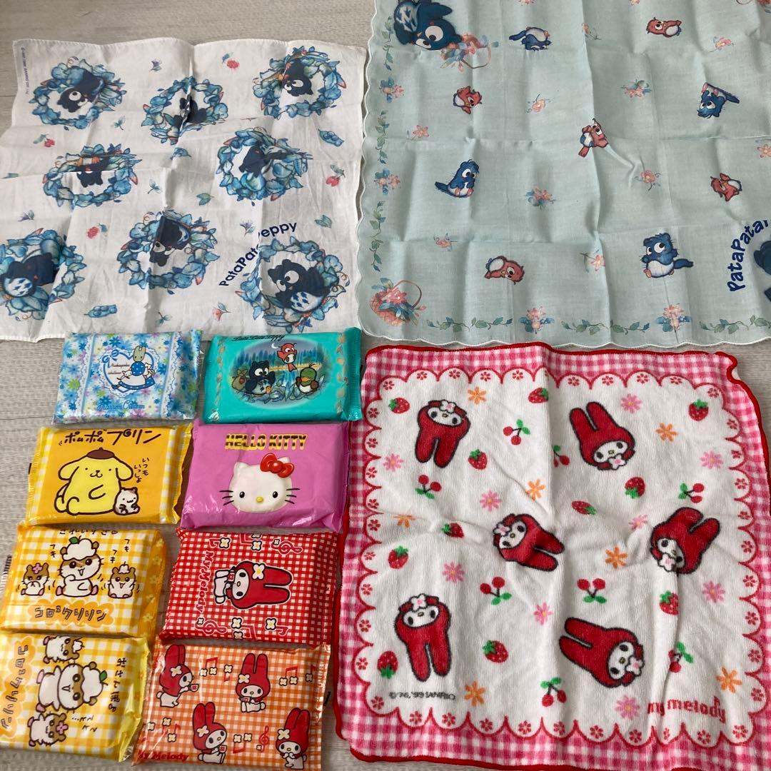 【レア】平成レトロ サンリオ ハンカチ・ティッシュセット